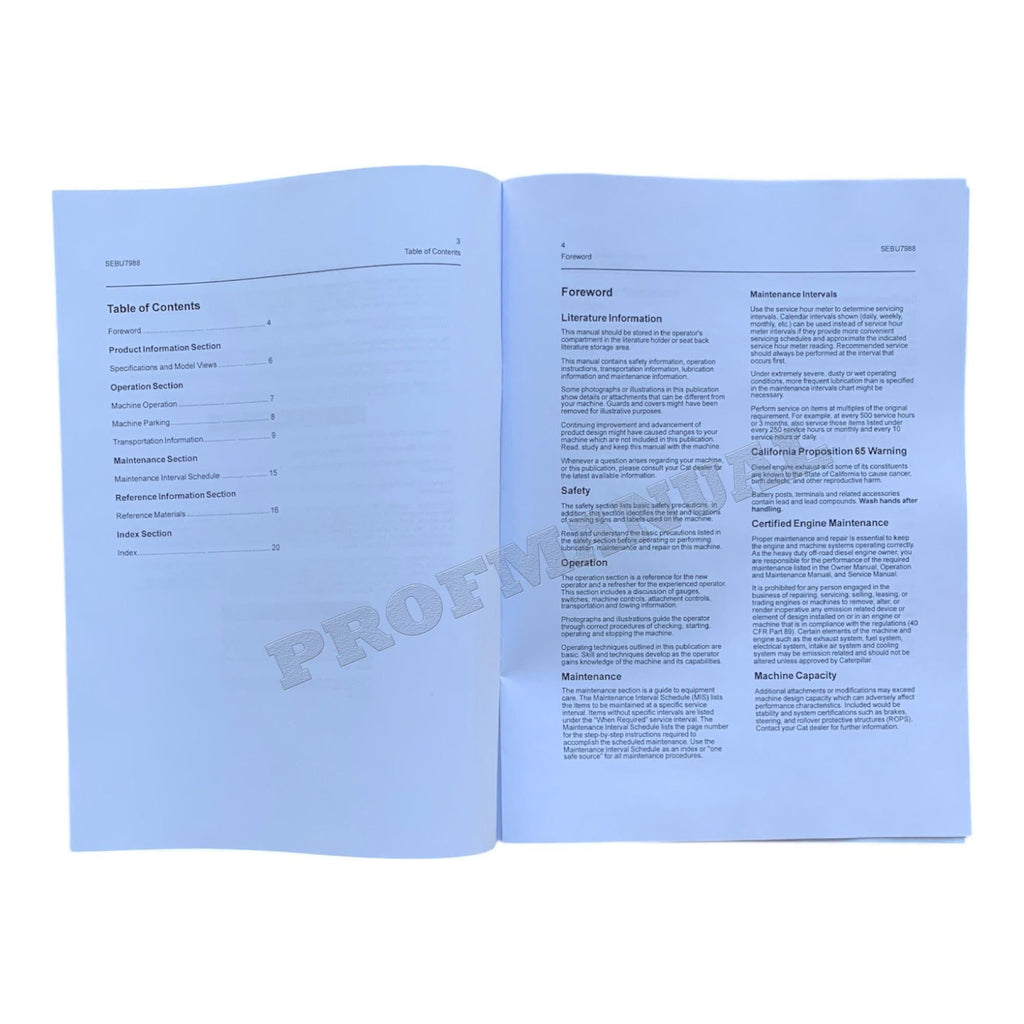 Caterpillar Cat 252B 262B 268B 248B Skid Steer Loader Operators Maintenance Manual +SUPPL