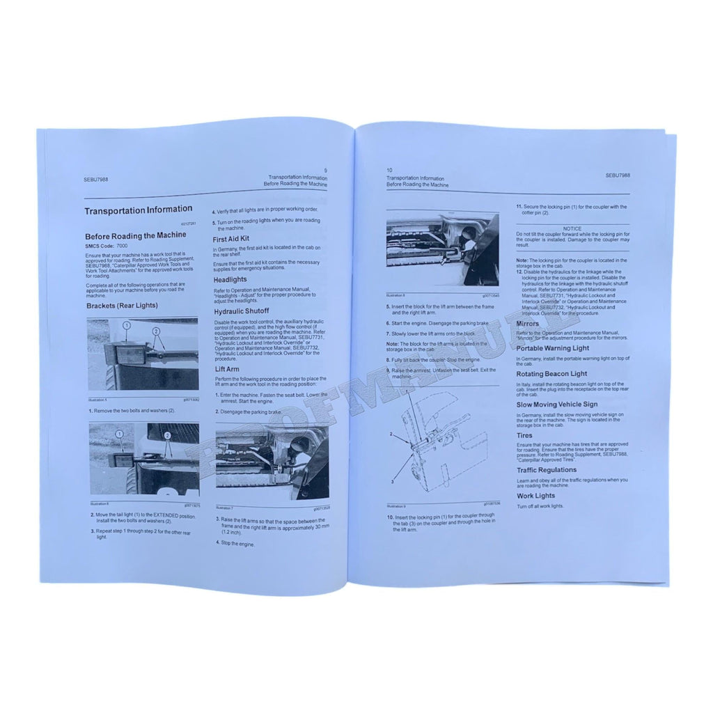 Caterpillar Cat 252B 262B 268B 248B Skid Steer Loader Operators Maintenance Manual +SUPPL