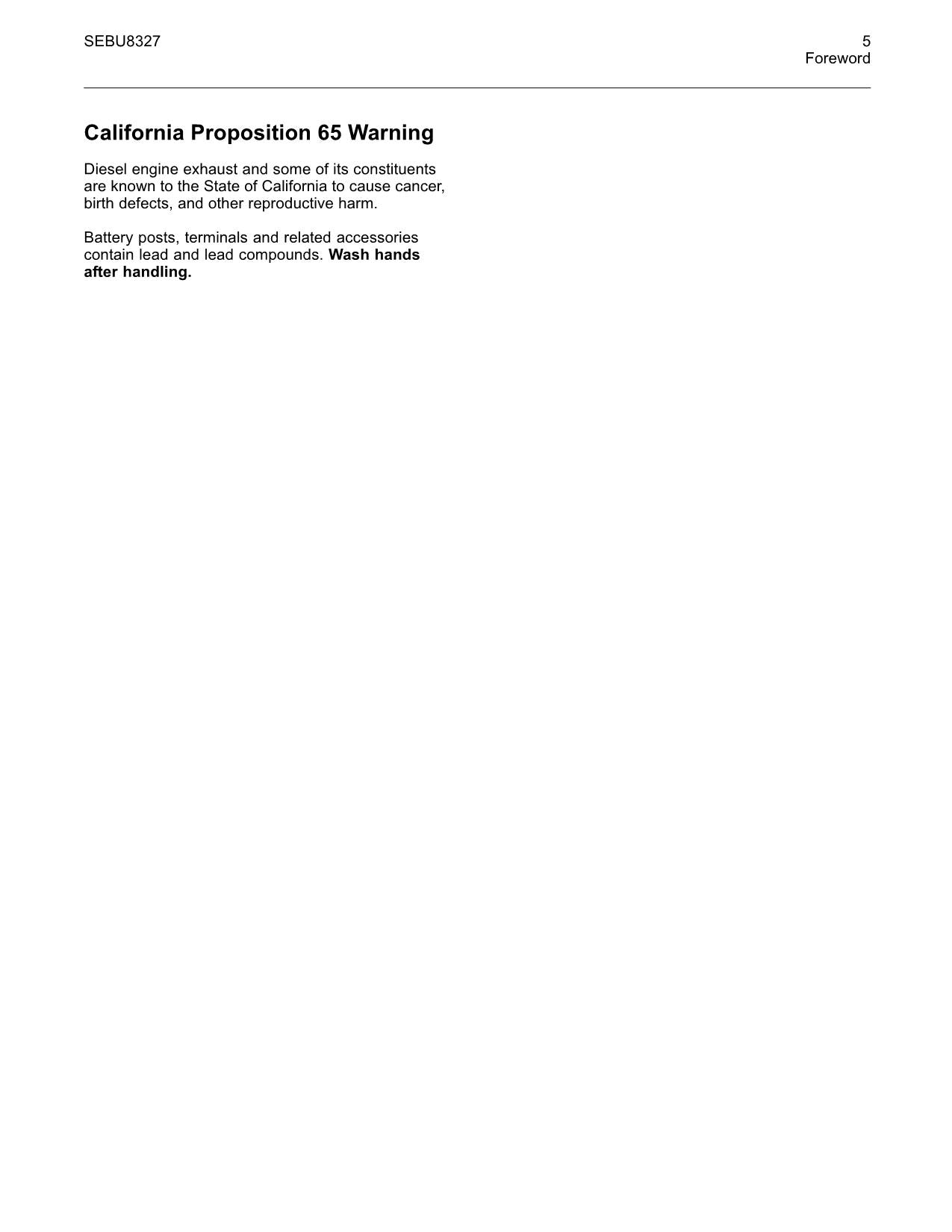 Manual del operador del motor industrial Caterpillar C4.4 Mech SN 4461-Up