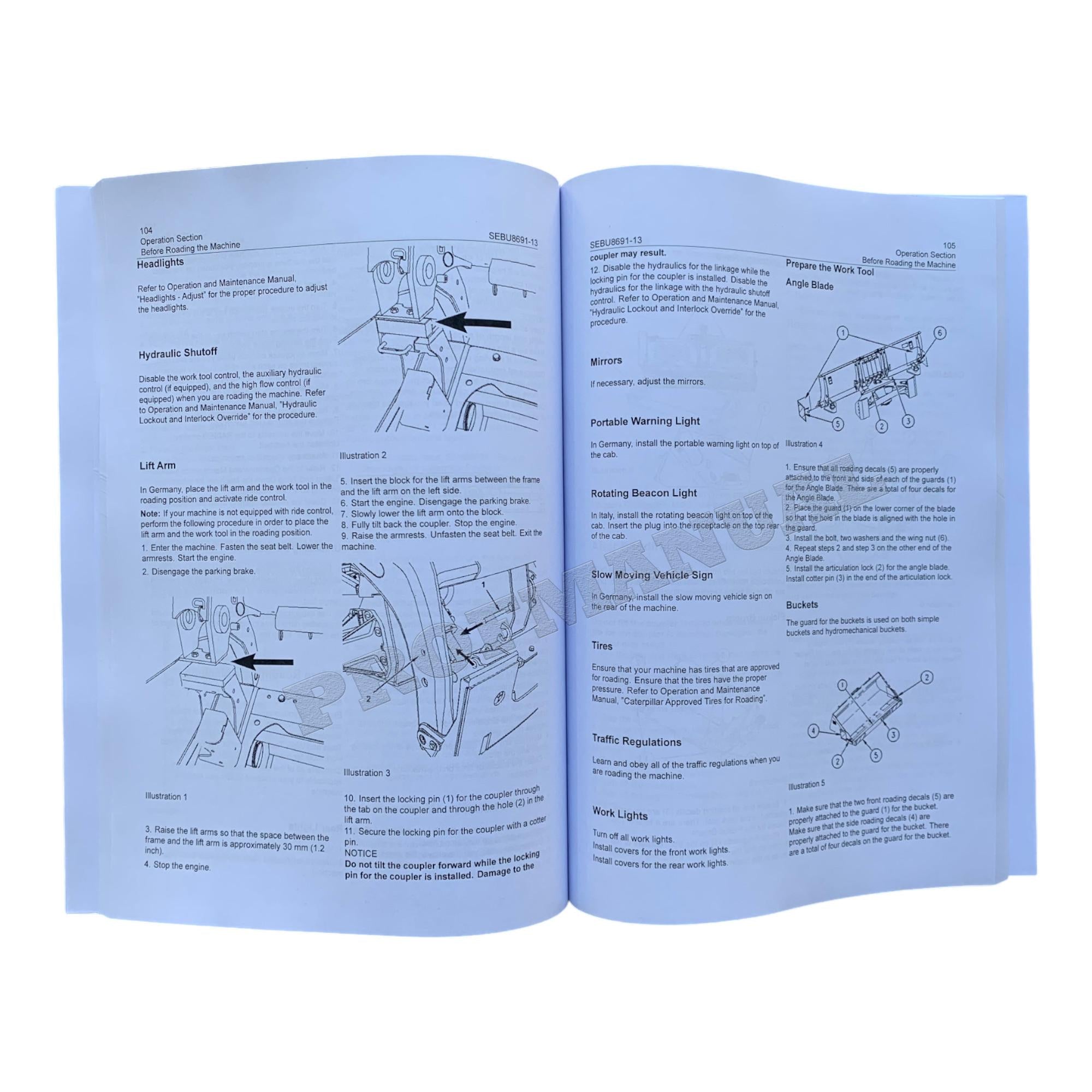 Caterpillar Cat 272D 272D XHP Skid Steer Loader OPERATORS MAINTENANCE MANUAL