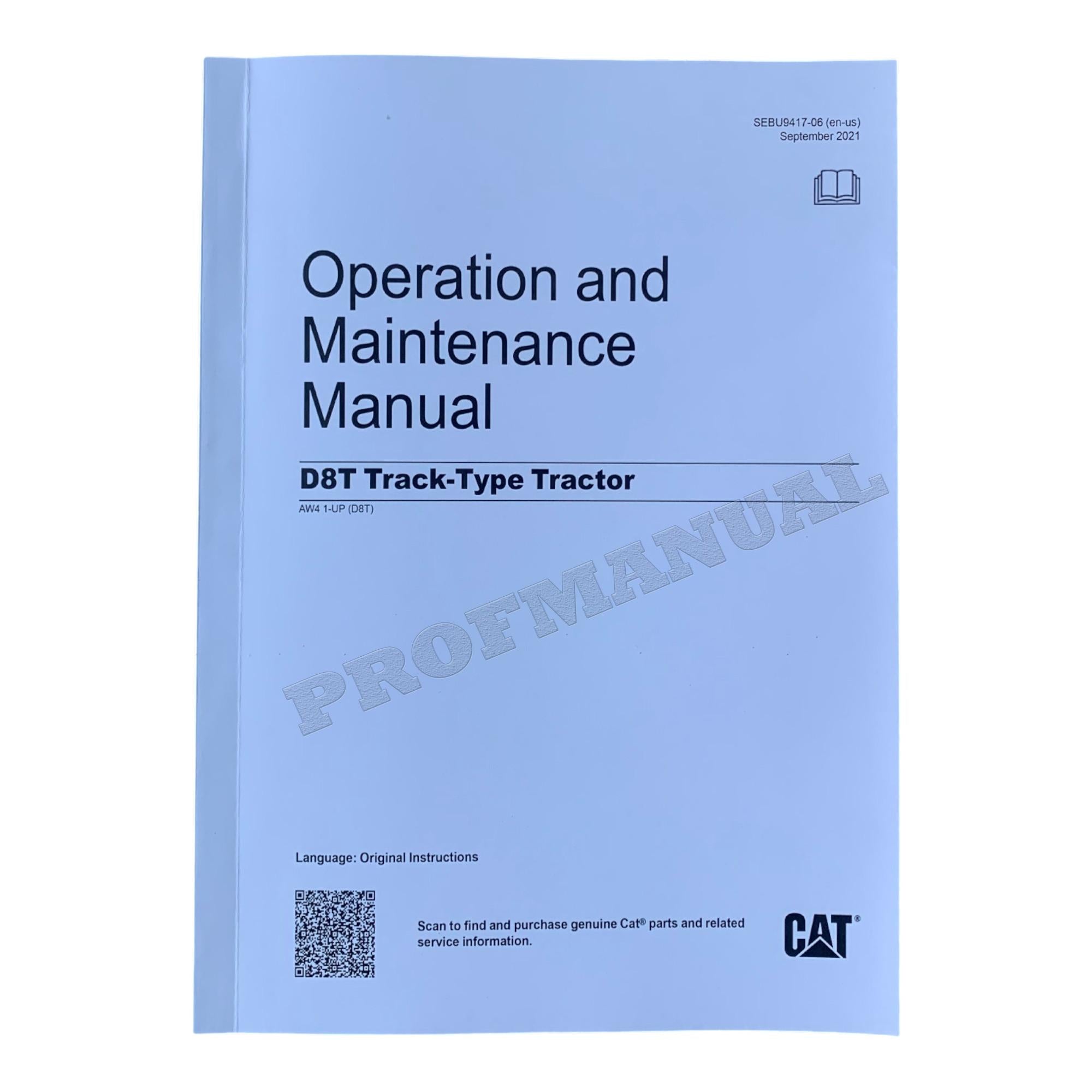 Manual de servicio completo del tractor de cadenas Caterpillar D8T, 20 libros *SN AW4 1 y superiores