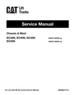 Manual de servicio del mástil del chasis de la carretilla elevadora Caterpillar EC35N EC40N EC45N EC55N