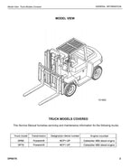 Manual de servicio del mástil del chasis de la carretilla elevadora Caterpillar DP60 DP70