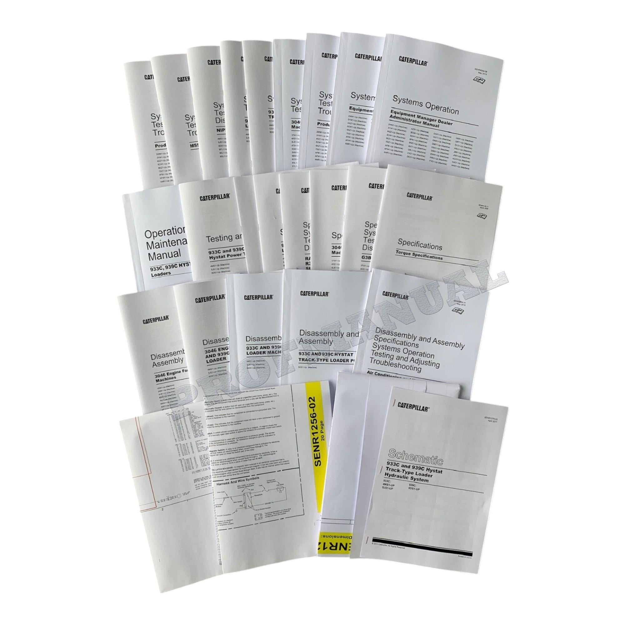 Caterpillar 933C 939C Track-Type Loader Full Service Manual *Send serial number
