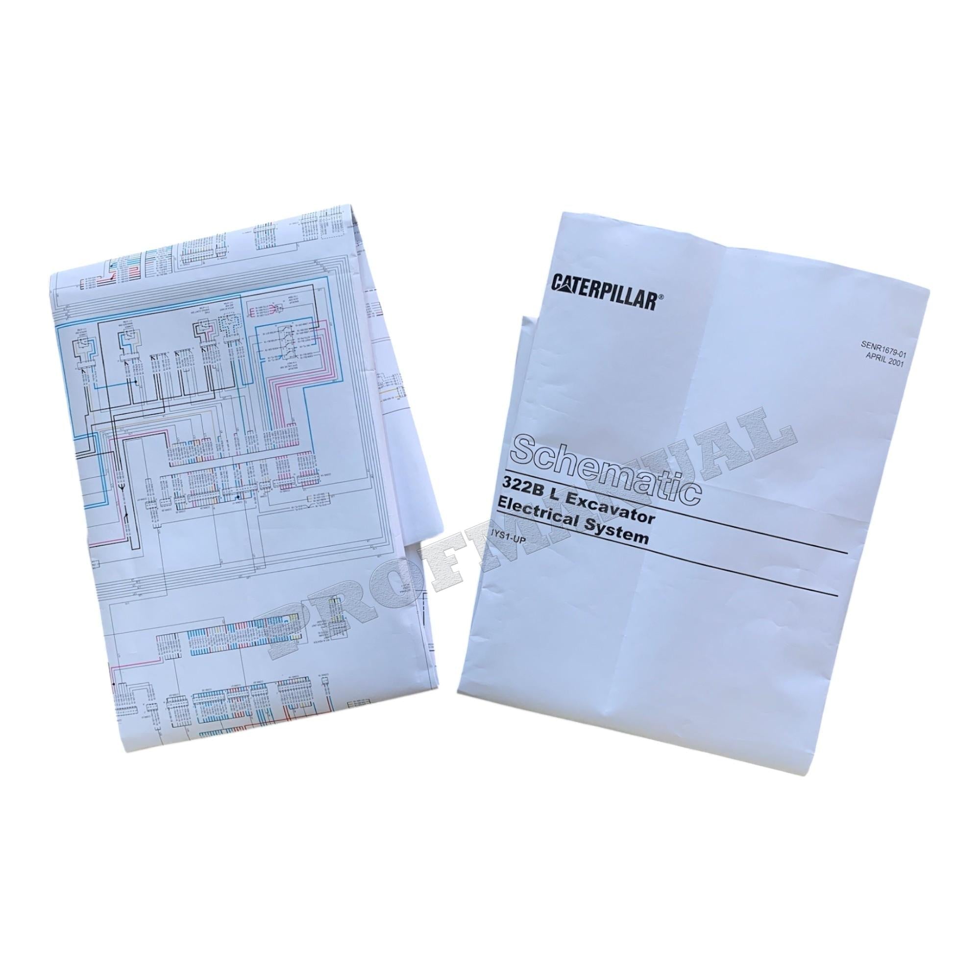 Caterpillar 322B L Excavator Electrical Schematic Service Manual