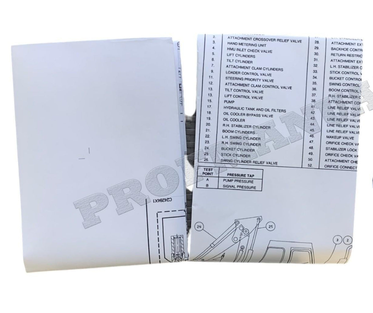 Caterpillar 436 Backhoe Loader Hydraulic System Schematic Service Manual