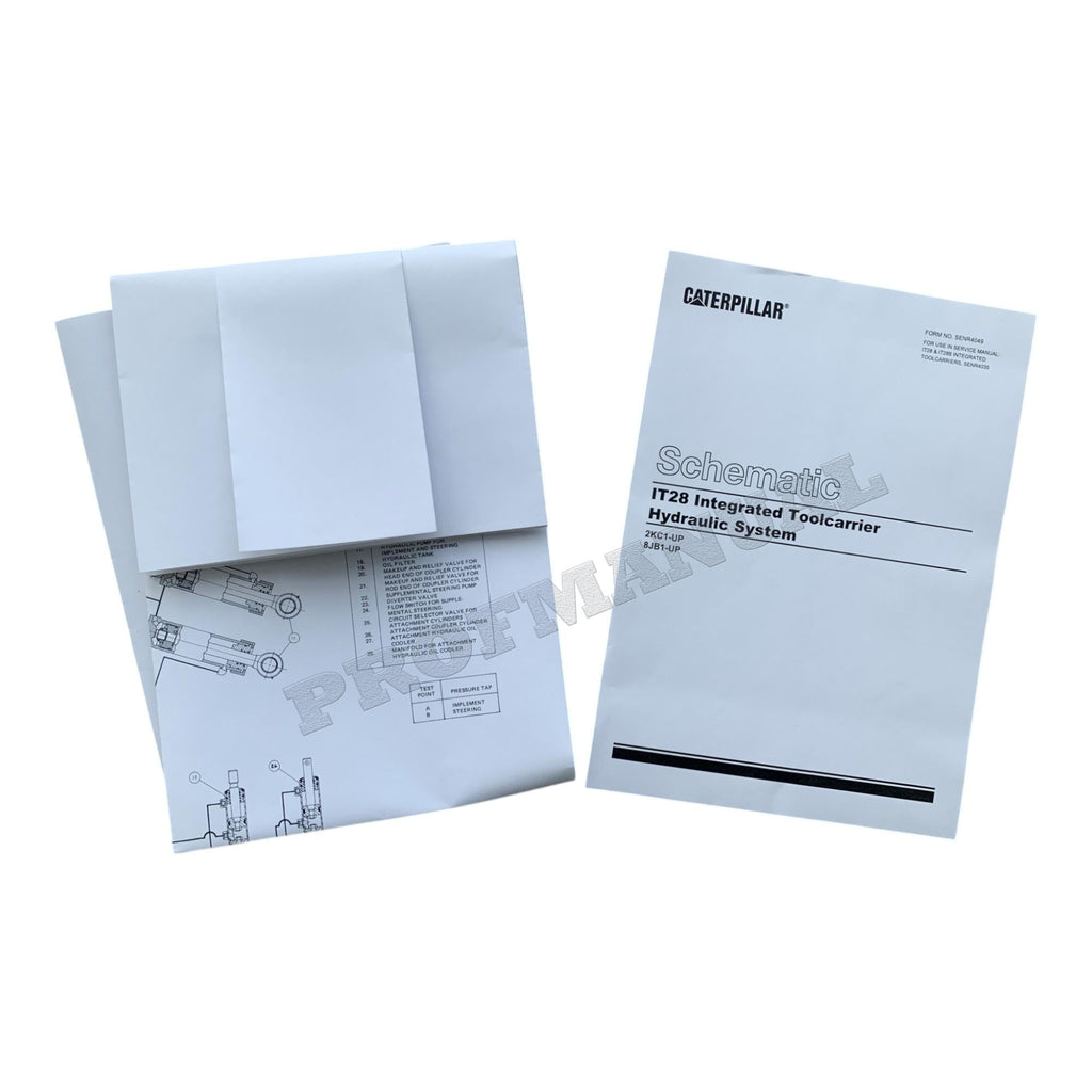 Manual de servicio completo del portaherramientas integrado Caterpillar IT28 IT28B 17 libros *Enviar número de serie