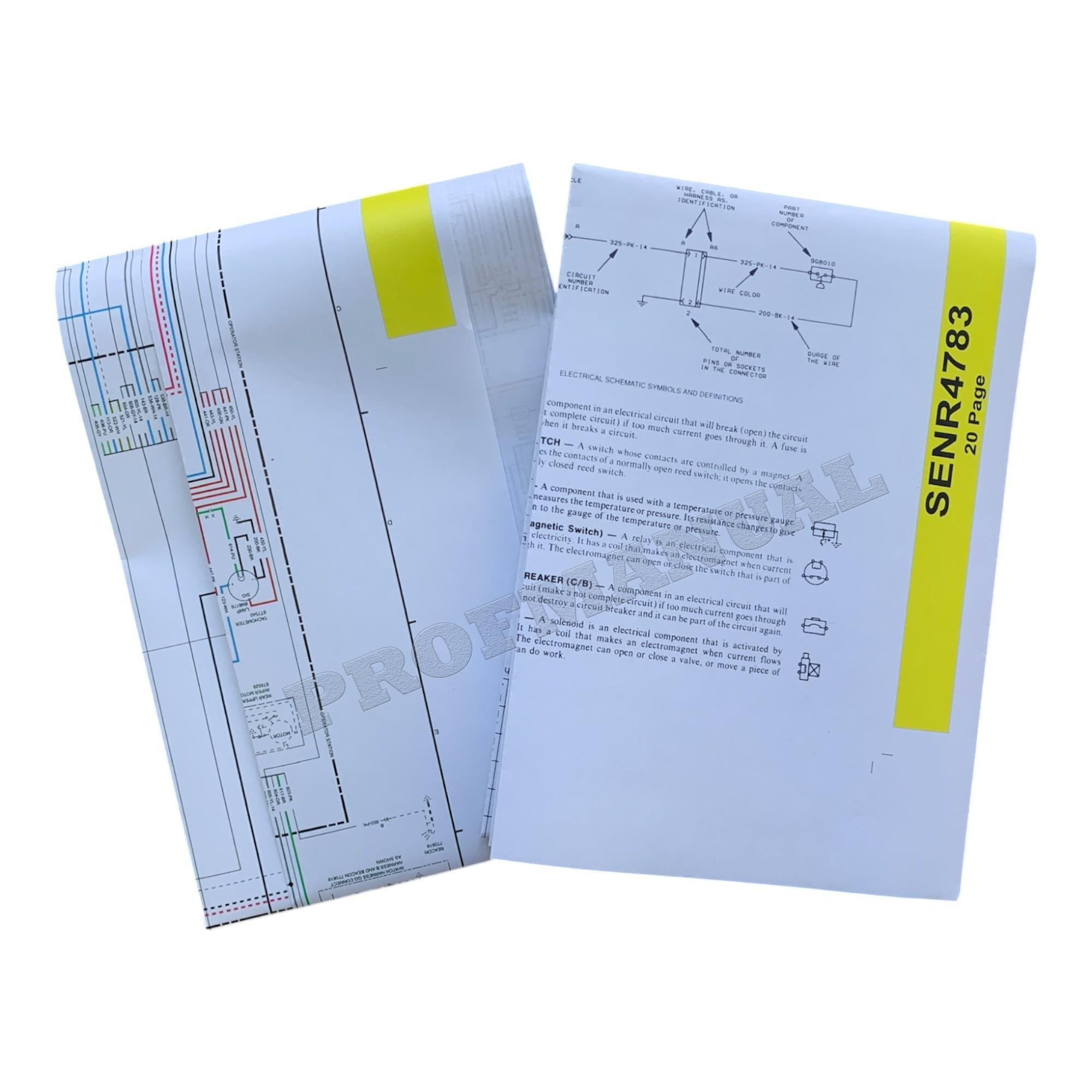 Caterpillar 416 426 436 Series 2 Loader Electric System Schematic Service Manual