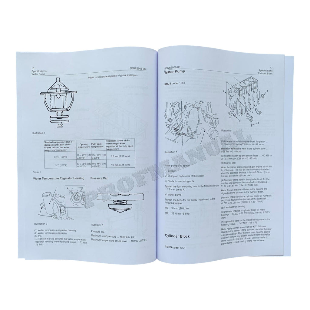 Manual de servicio del motor Caterpillar 3034 para minicargadoras 236, 246, 248, 252 y 262 *Enviar número de serie