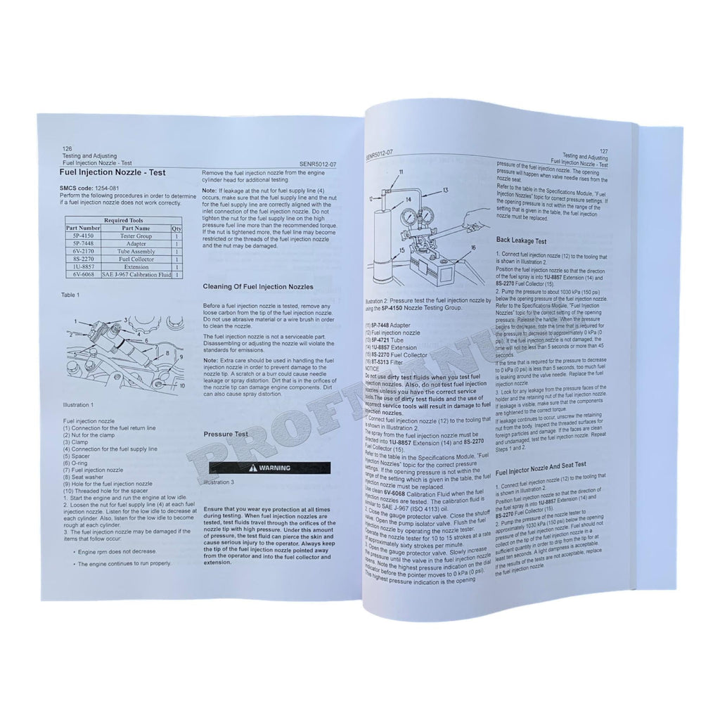 Manual de servicio del motor Caterpillar 3034 para minicargadoras 236, 246, 248, 252 y 262 *Enviar número de serie