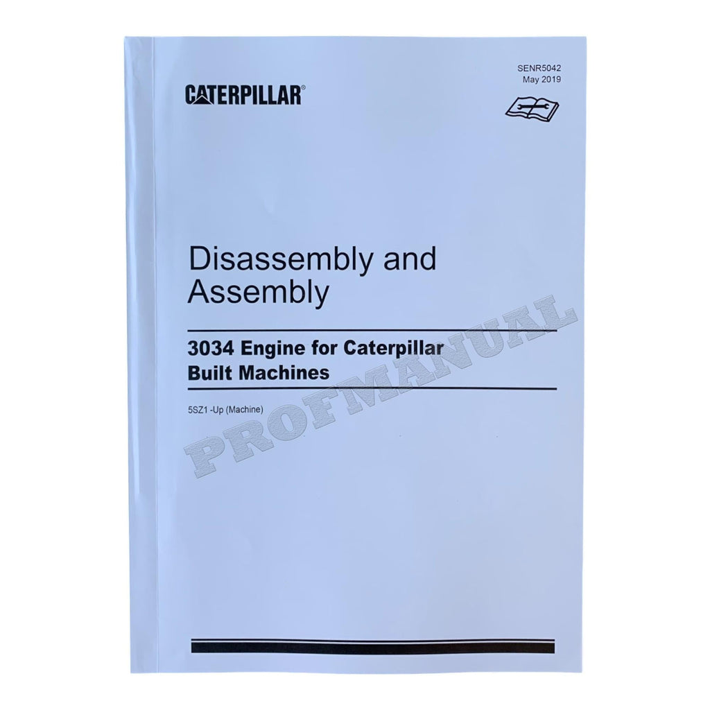 Manual de servicio del motor Caterpillar 3034 para minicargadoras 236, 246, 248, 252 y 262 *Enviar número de serie