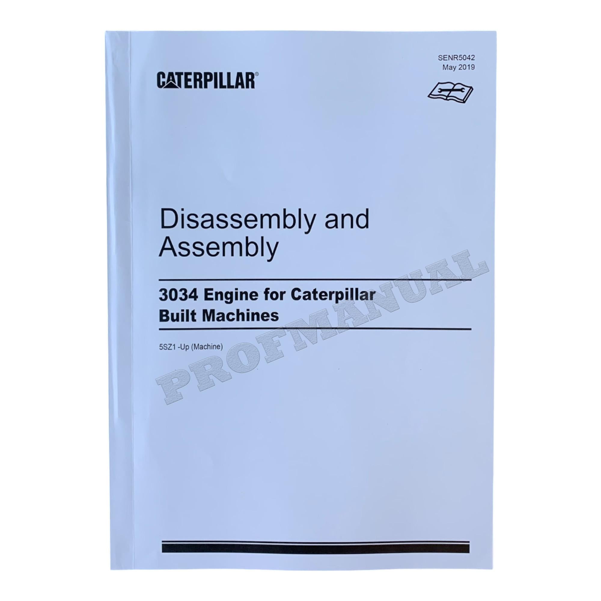 Manual de servicio del motor Caterpillar 3034 para minicargadoras 236, 246, 248, 252 y 262 *Enviar número de serie