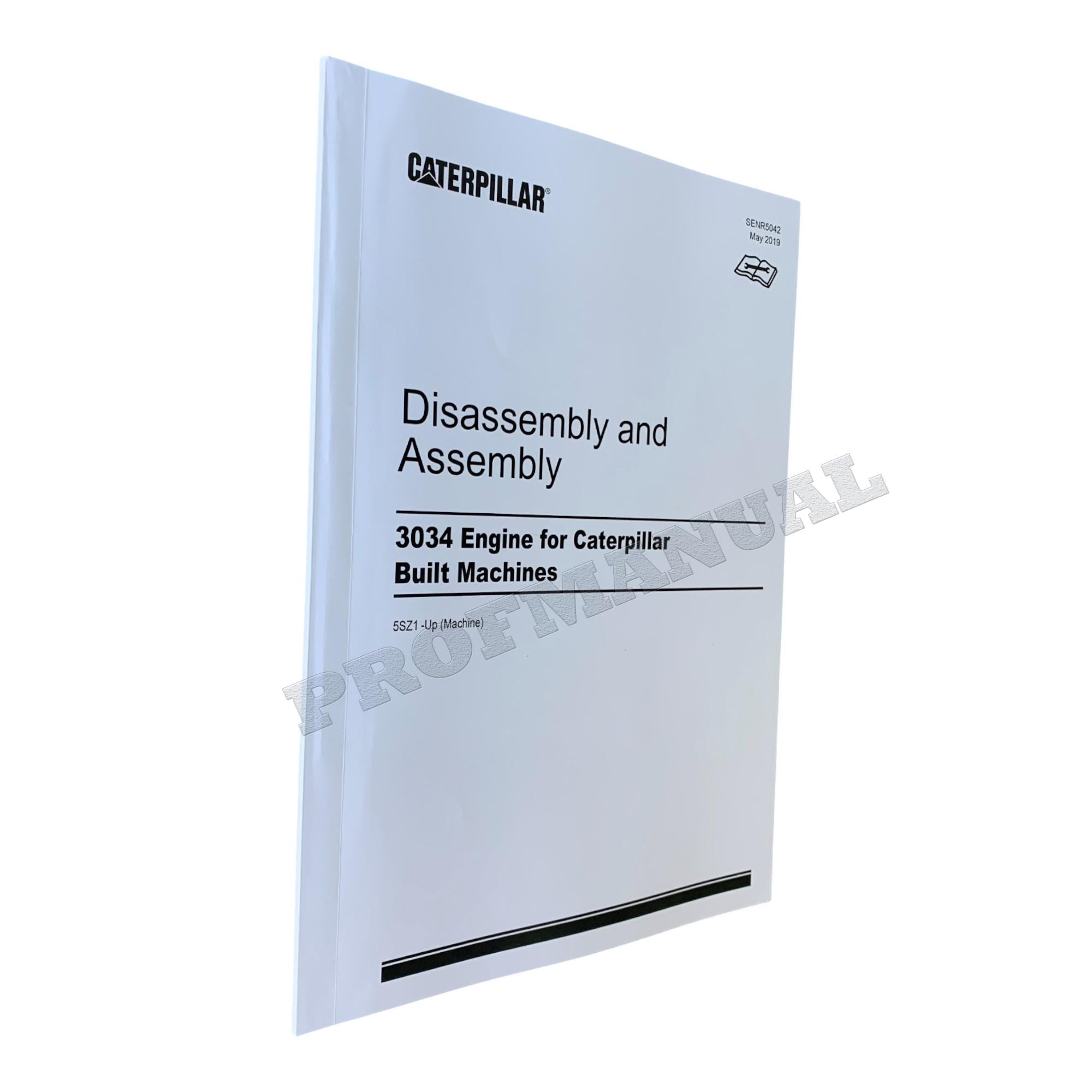 Manual de servicio del motor Caterpillar 3034 para minicargadoras 236, 246, 248, 252 y 262 *Enviar número de serie