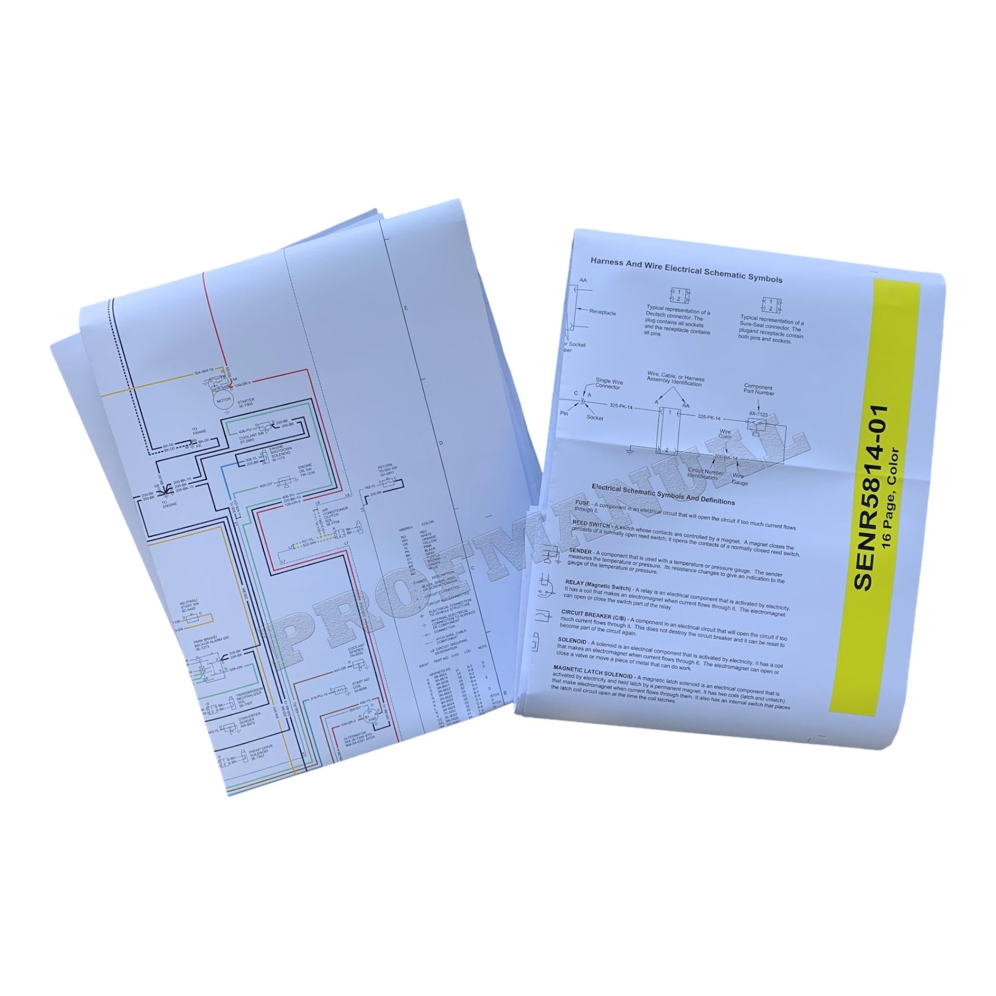 Caterpillar 436B 438B Backhoe Loader Electrical Schematic Service Manual