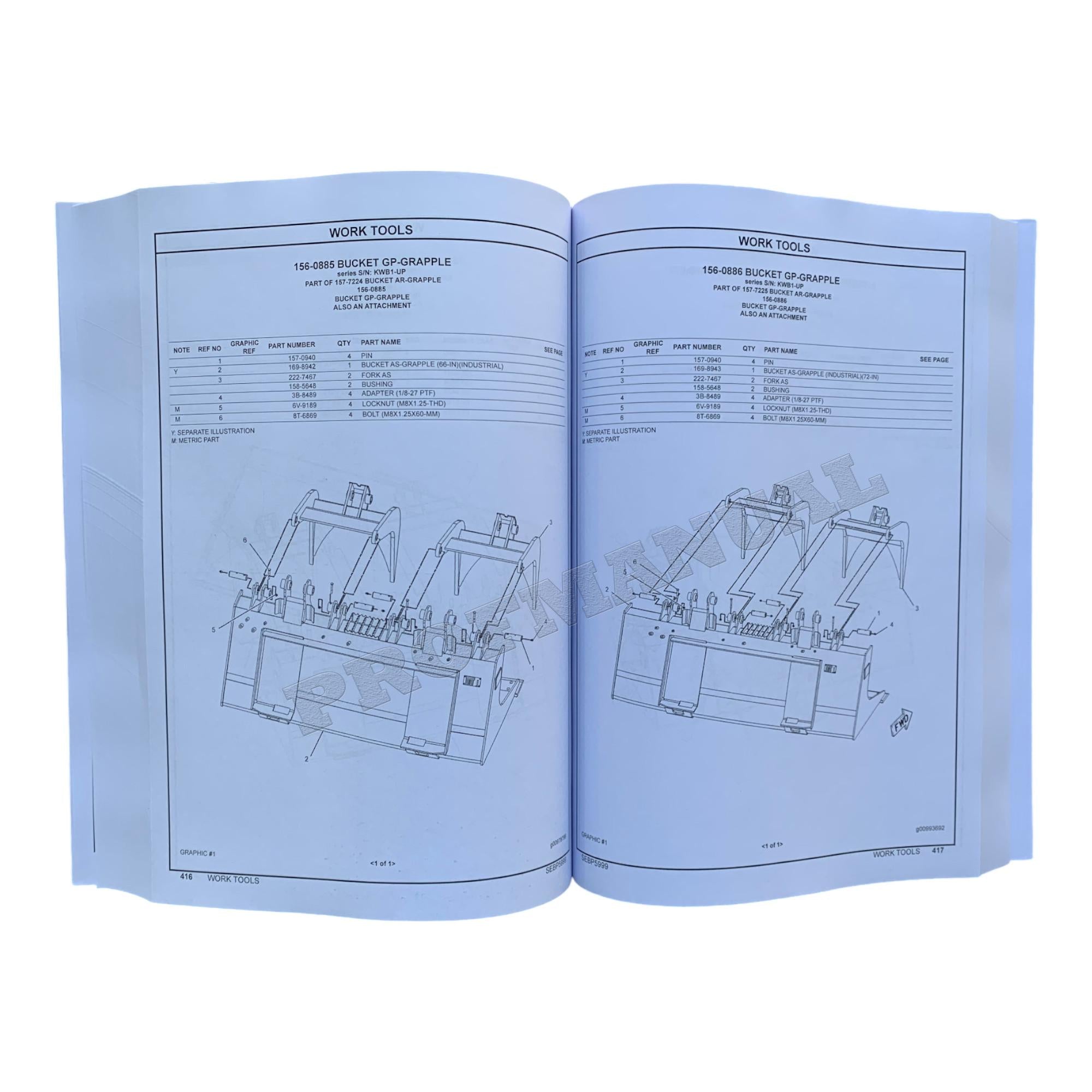 Caterpillar Cat 279C2 Compact Track Loader Parts Catalog Manual SEBP5999