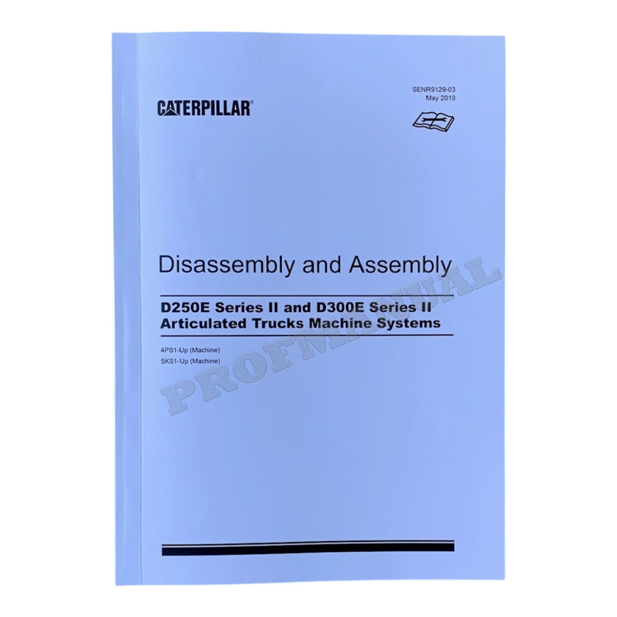 Caterpillar D250E D300E 2 Dump TRUCK Machine SYSTEM Disass Assem Service Manual