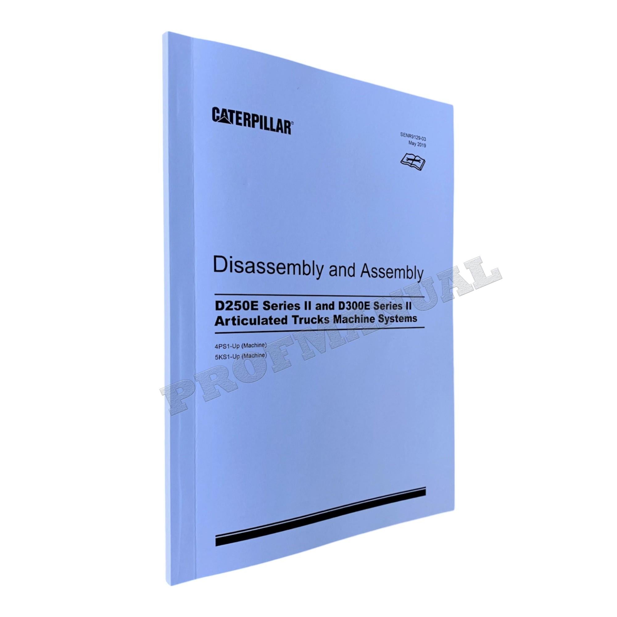 Caterpillar D250E D300E 2 Dump TRUCK Machine SYSTEM Disass Assem Service Manual