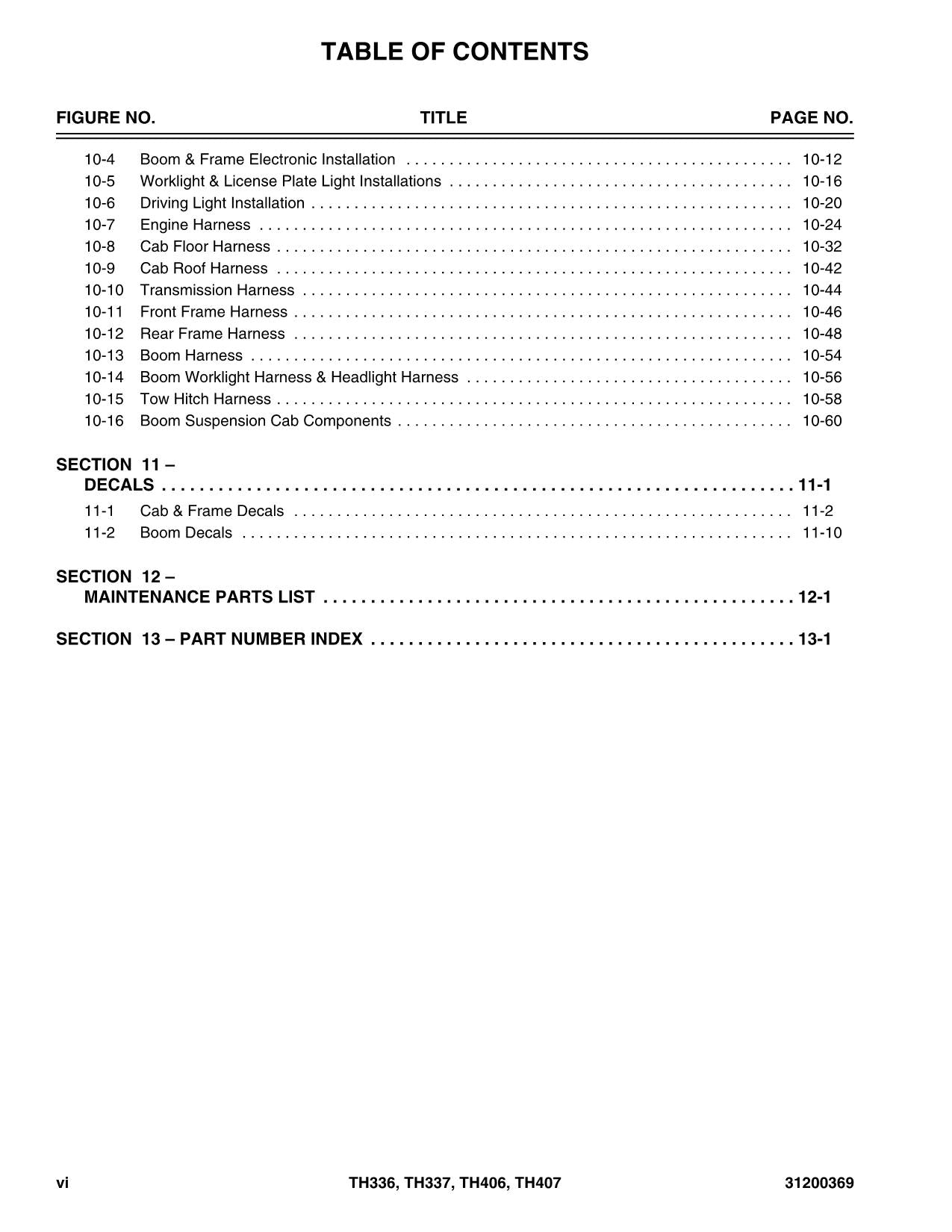 Catálogo de piezas del manipulador telescópico Caterpillar TH336 TH337 TH406 TH407 Manual
