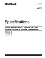 Caterpillar TH360B TH560B Telehandler Service FULL Manual SN TBH- TBP-
