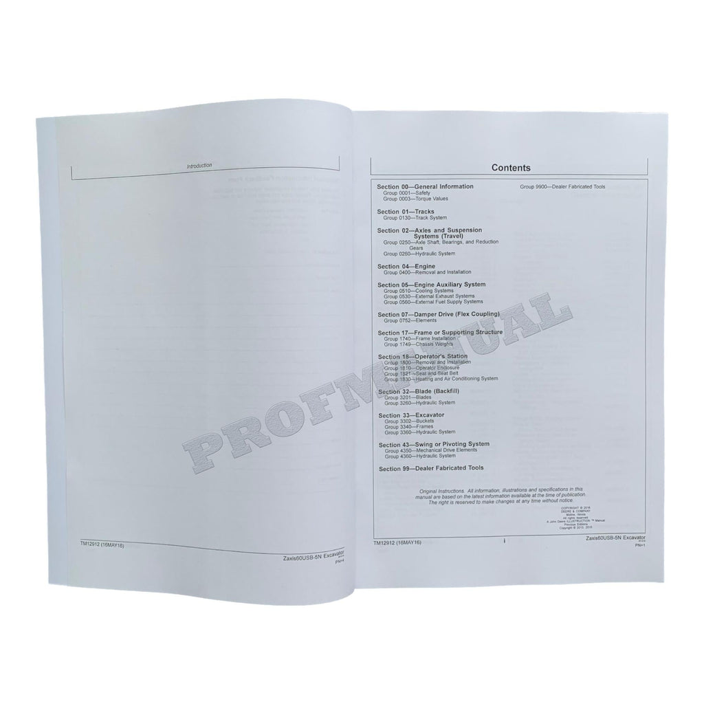 HITACHI ZAXIS 60USB-5N EXCAVATOR REPAIR SERVICE MANUAL