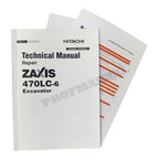 HITACHI ZAXIS 470LC-6 EXCAVATOR REPAIR SERVICE MANUAL + !BONUS!