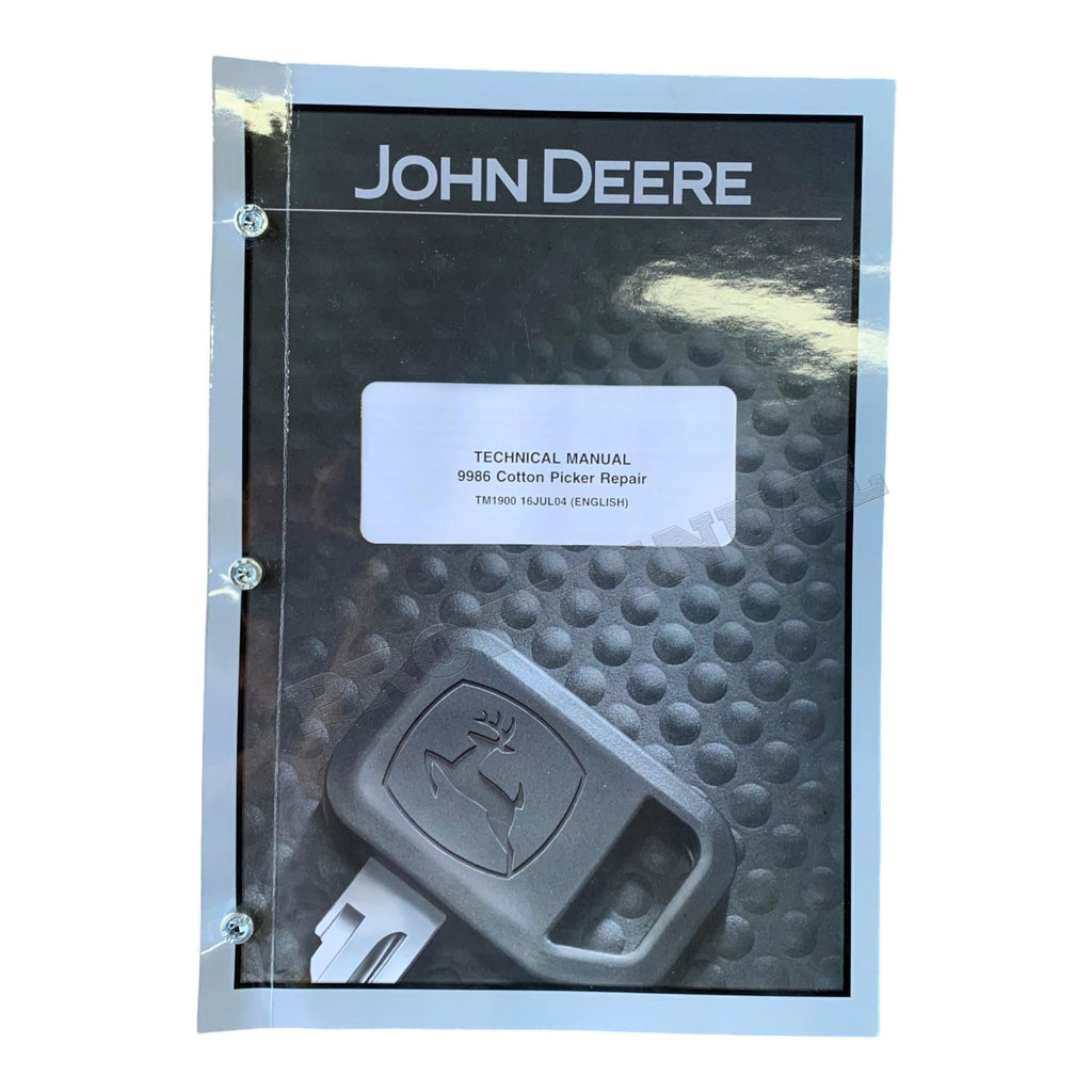 MANUAL TÉCNICO DE REPARACIÓN Y SERVICIO DE LA RECOLECTORA DE ALGODÓN JONH DEERE 9986 TM1900