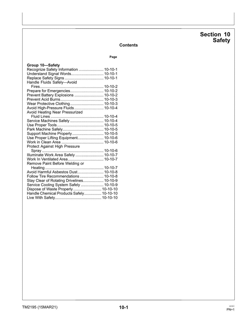 John Deere HPX 4X2 HPX 4X4 Gas Diesel Gator REPAIR SERVICE MANUAL TM2195