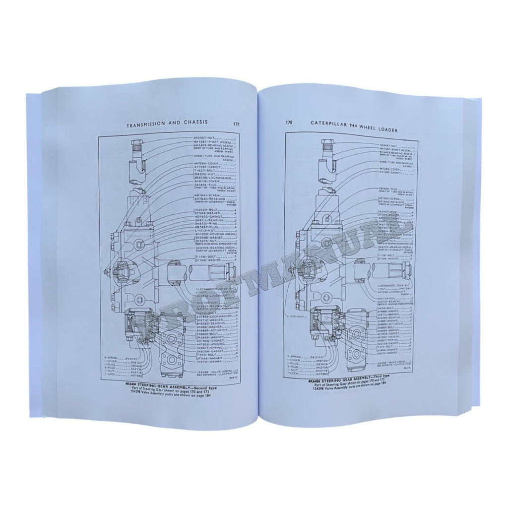 Caterpillar Cat 944 Wheel Loader Parts Catalog Manual UEH0272S