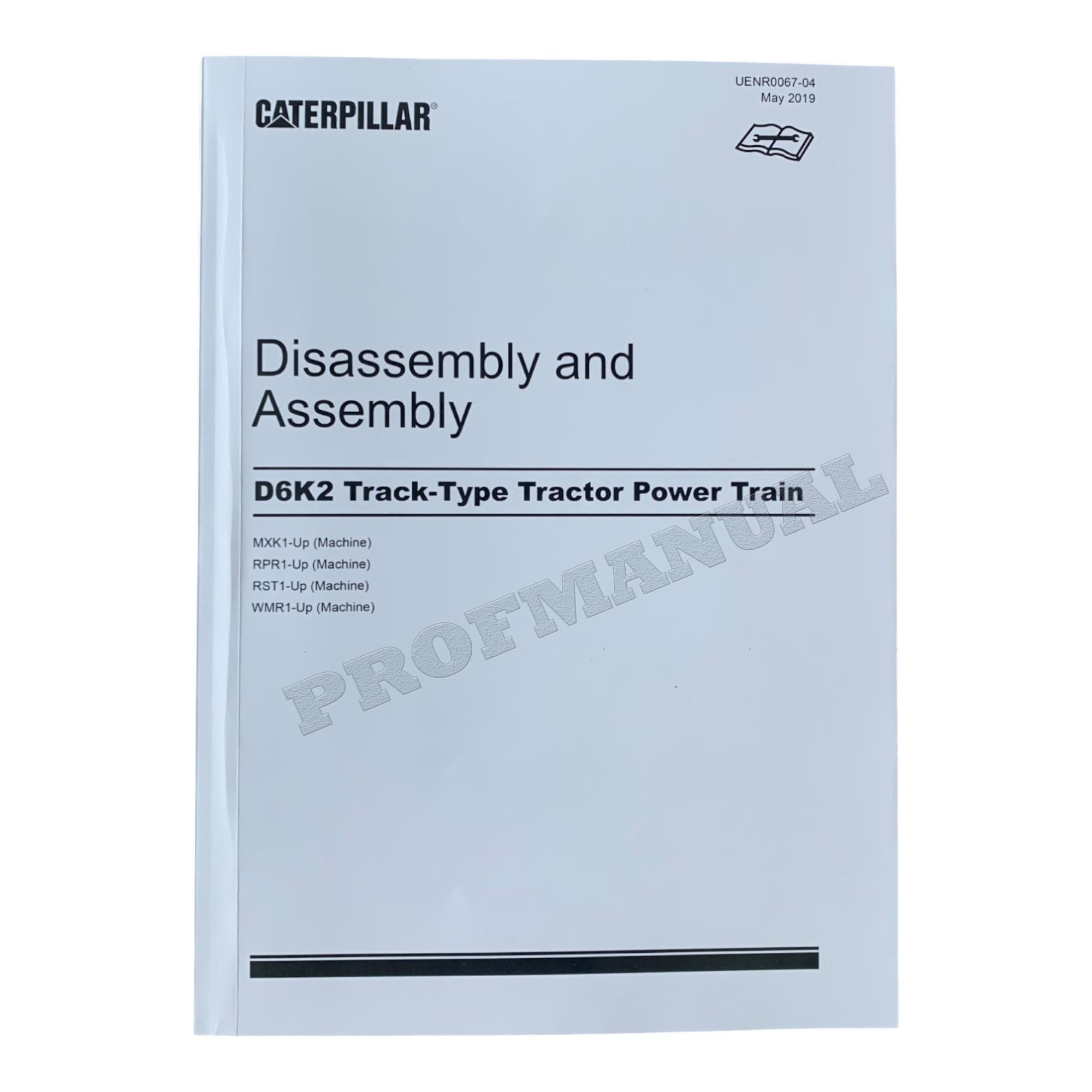 Manual de servicio completo del tractor de cadenas Caterpillar D6K2 17 libros *Enviar número de serie
