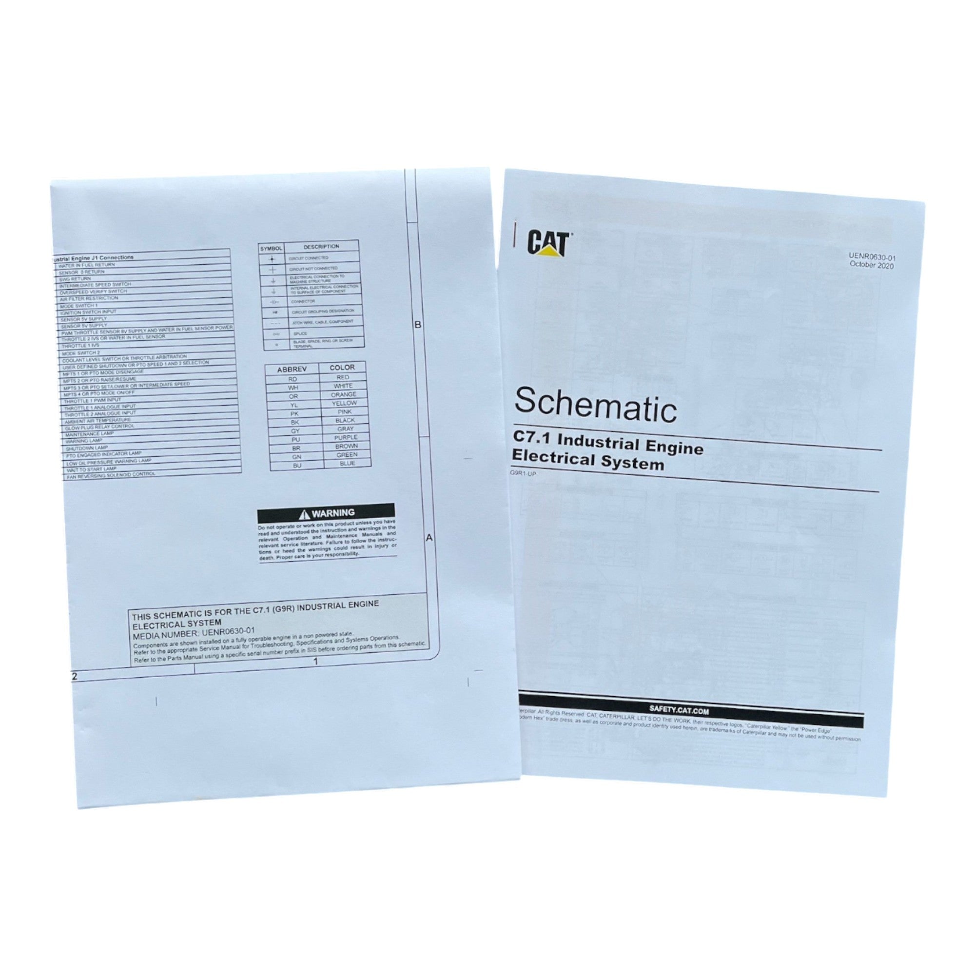 Caterpillar C7.1 INDUSTRIAL ENGINE Full Service Manual G9R1-UP *Send SN