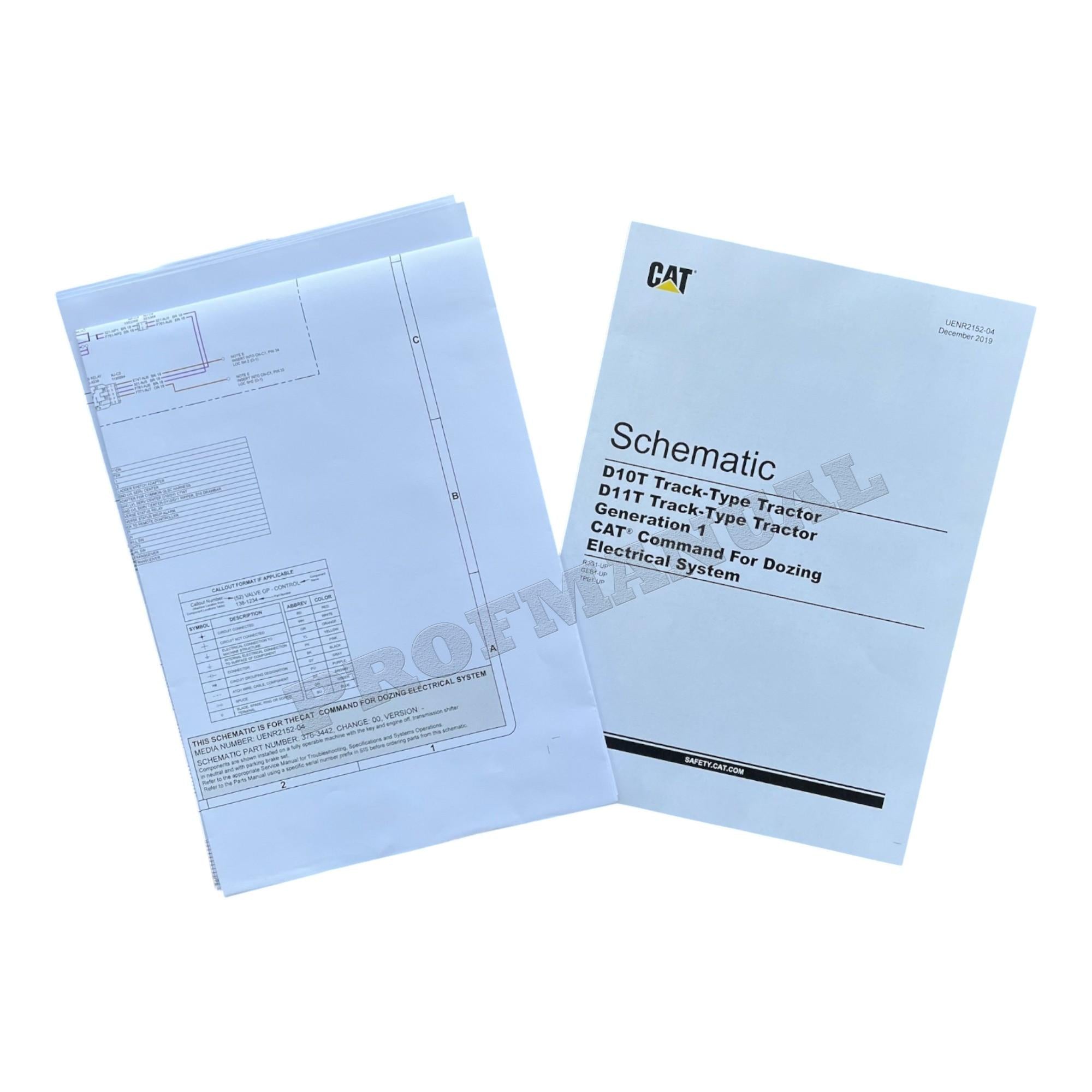 Manual de servicio completo del tractor de cadenas Caterpillar D11T *Enviar número de serie