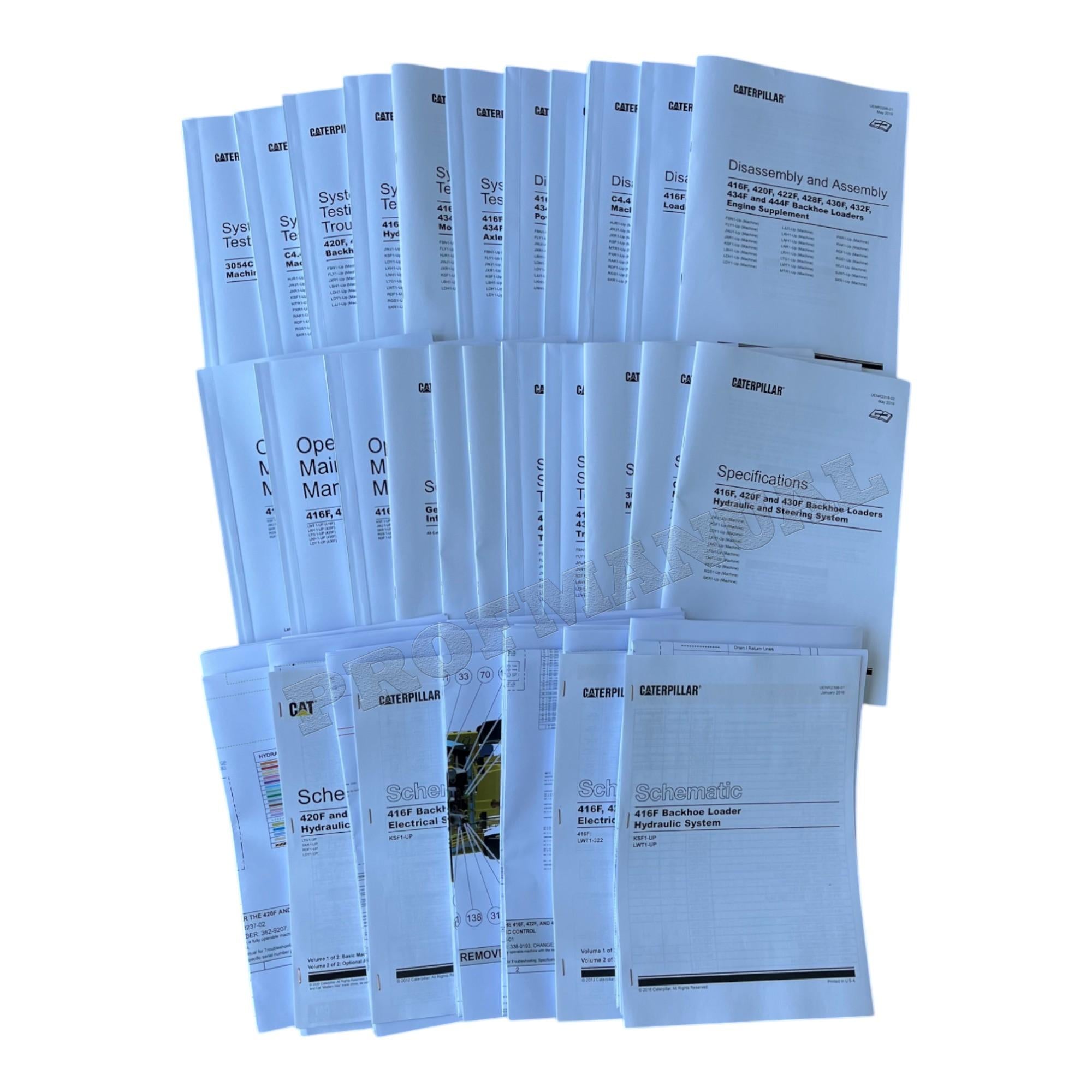 Manual de servicio completo de la retroexcavadora Caterpillar 416F 420F 420F