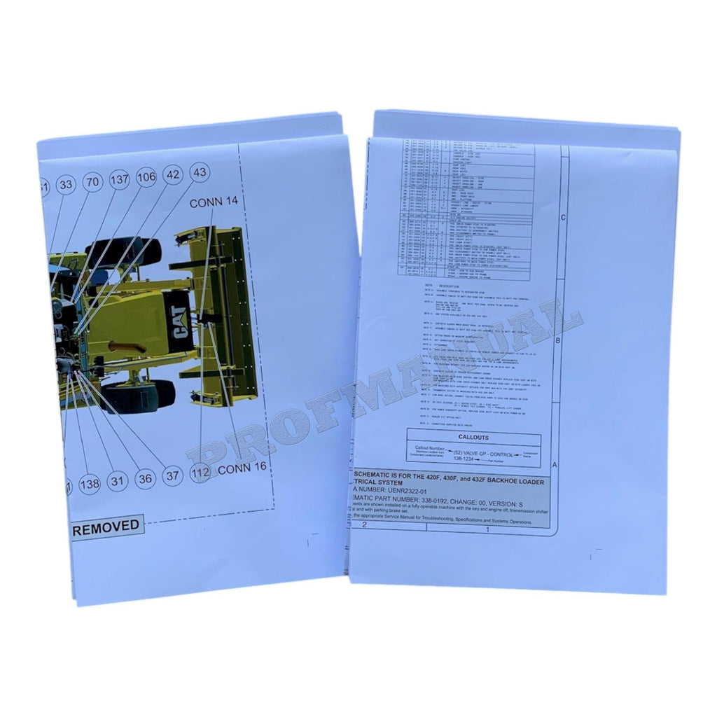 Caterpillar 416F 420F 420F Backhoe Loader Full Service Manual