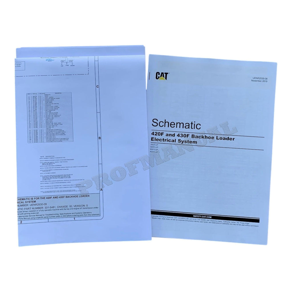 Caterpillar 416F 420F 420F Backhoe Loader Full Service Manual