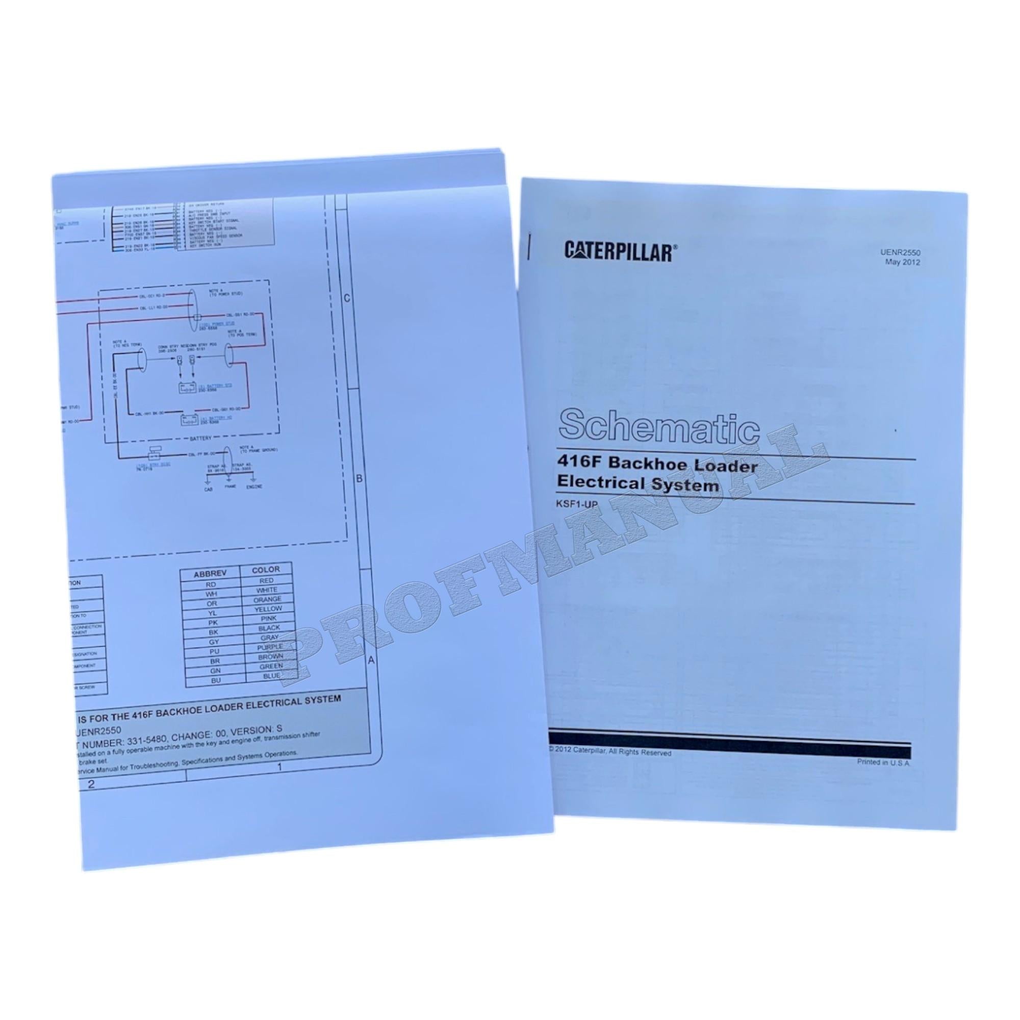 Caterpillar 416F 420F 420F Backhoe Loader Full Service Manual