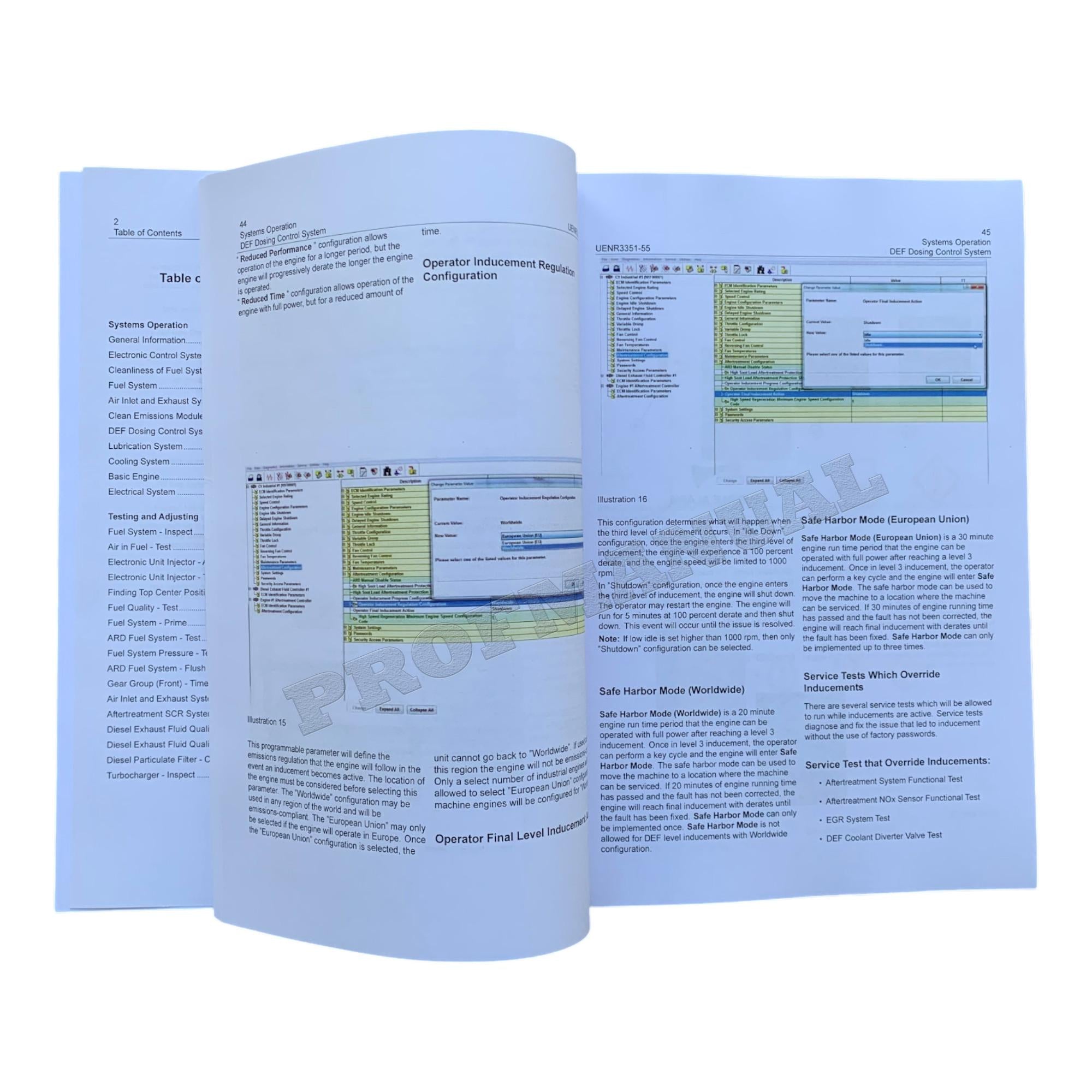 Caterpillar C13 C15 C18 Tier 4 Final Engine for D8T Tractor full Service Manual *SN AW4