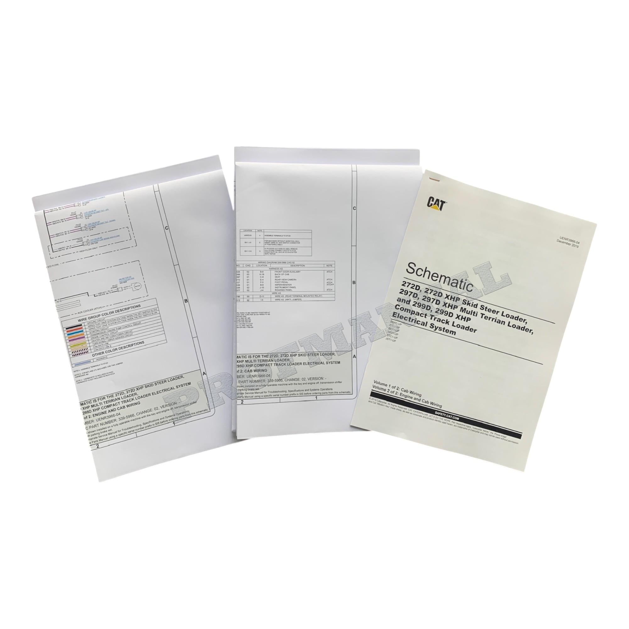 Manual de servicio del esquema eléctrico del cargador Caterpillar 297D XHP 299D 299D XHP