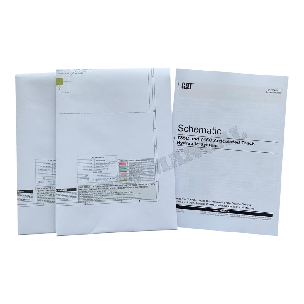 Caterpillar 745 Articulated Truck Full Service Manual *Send serial number