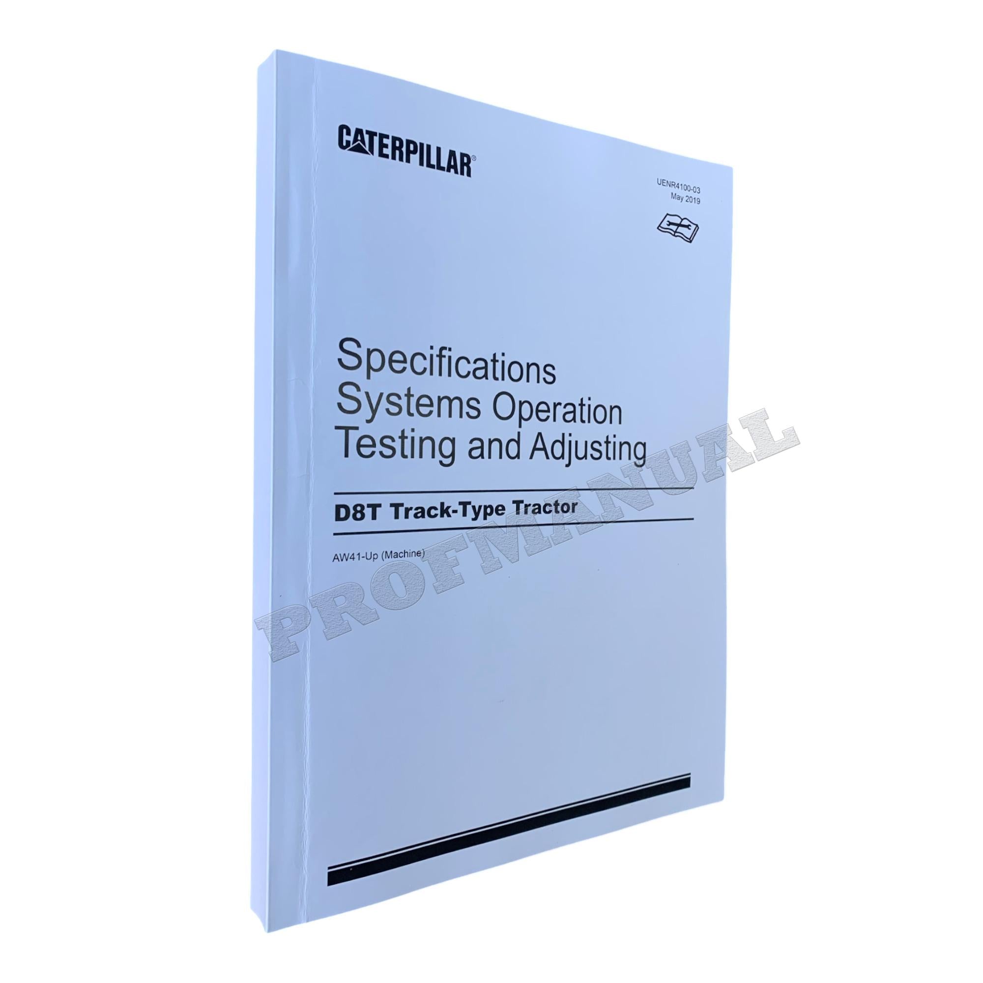 Manual de servicio completo del tractor de cadenas Caterpillar D8T, 20 libros *SN AW4 1 y superiores