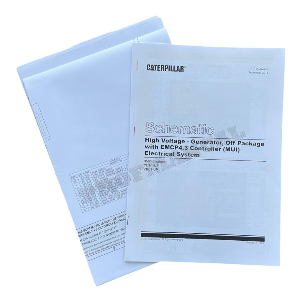 Caterpillar 3508 3512 3516 Generator Set Full Service Manual *Send serial number