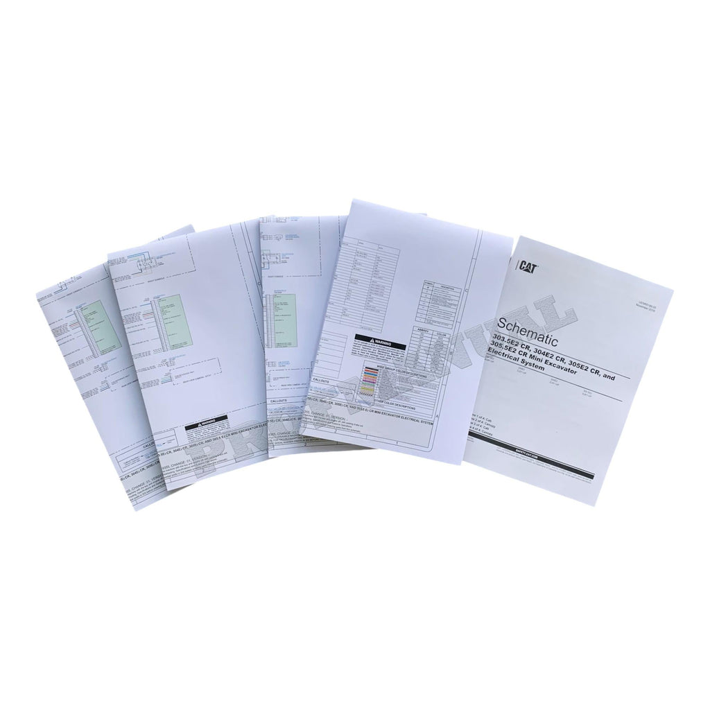 Manual de servicio del esquema eléctrico de la excavadora Caterpillar 303.5E2 304E2