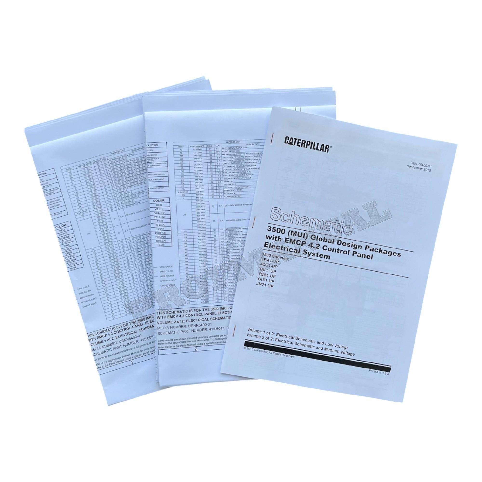 Caterpillar 3508 3512 3516 Generator Set Full Service Manual *Send serial number