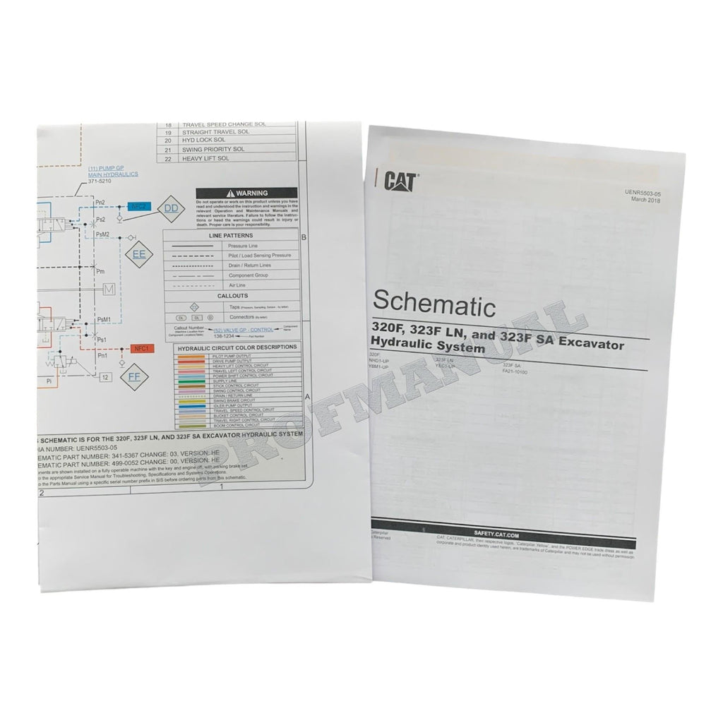 Caterpillar 323F SA EXCAVATOR Full Service Manual SN FA21-UP *Send serial number