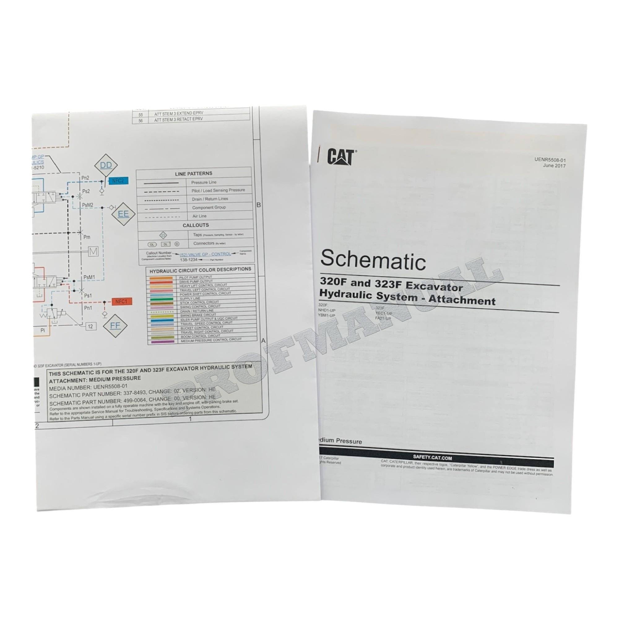 Caterpillar 323F SA EXCAVATOR Full Service Manual SN FA21-UP *Send serial number