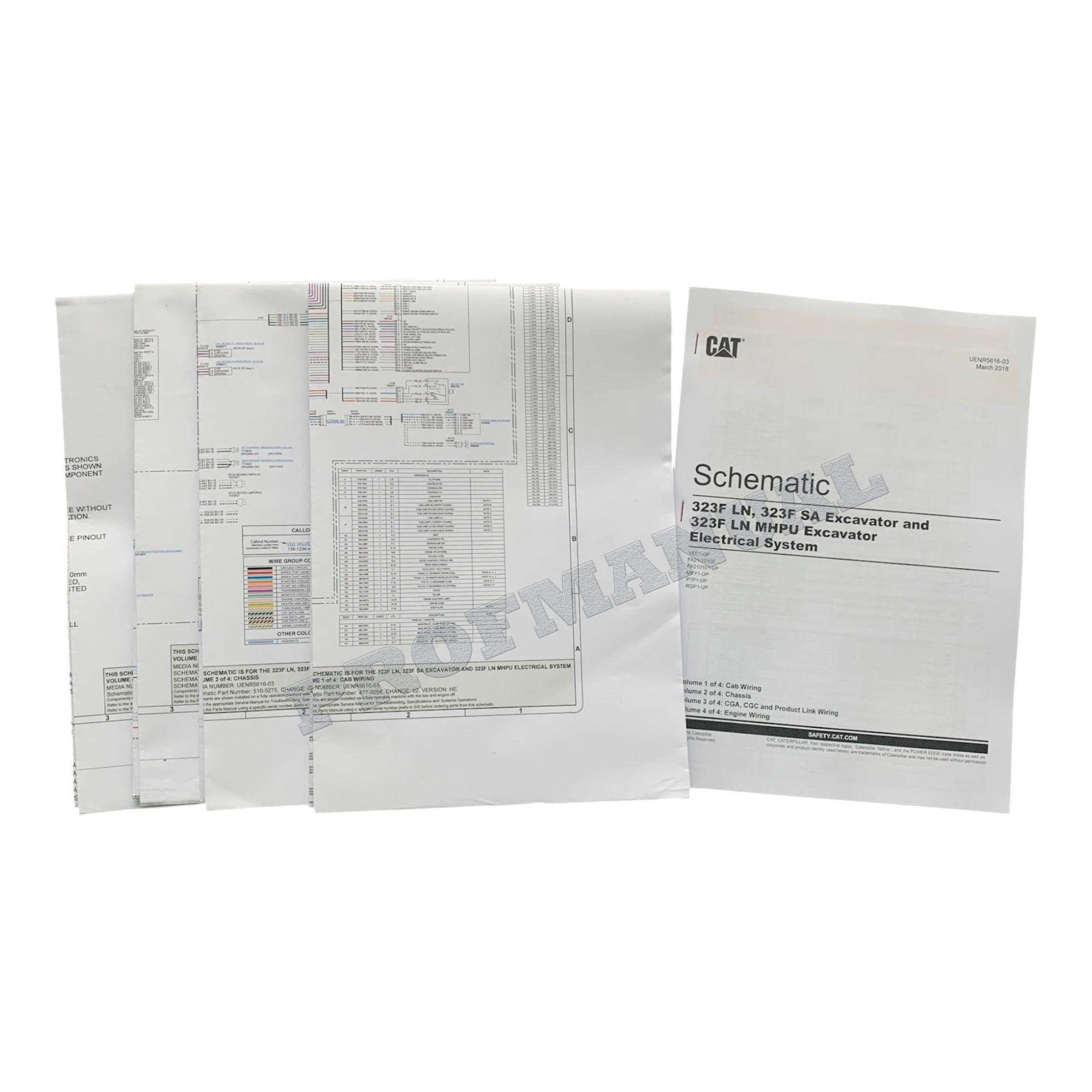 Caterpillar 323F SA EXCAVATOR Full Service Manual SN FA21-UP *Send serial number