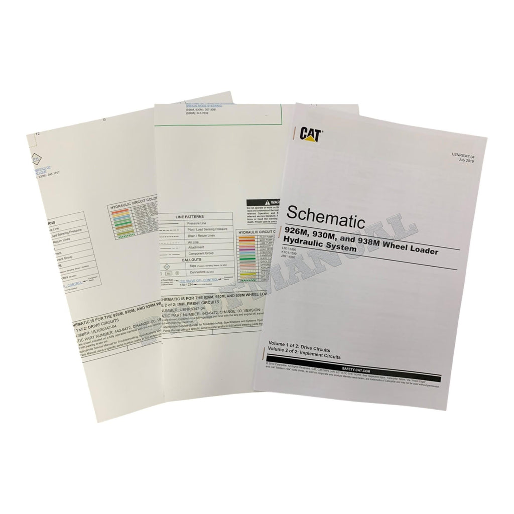 Caterpillar 926M 930M 938M Wheel Loader Full Service Manual 18 books *Send serial number