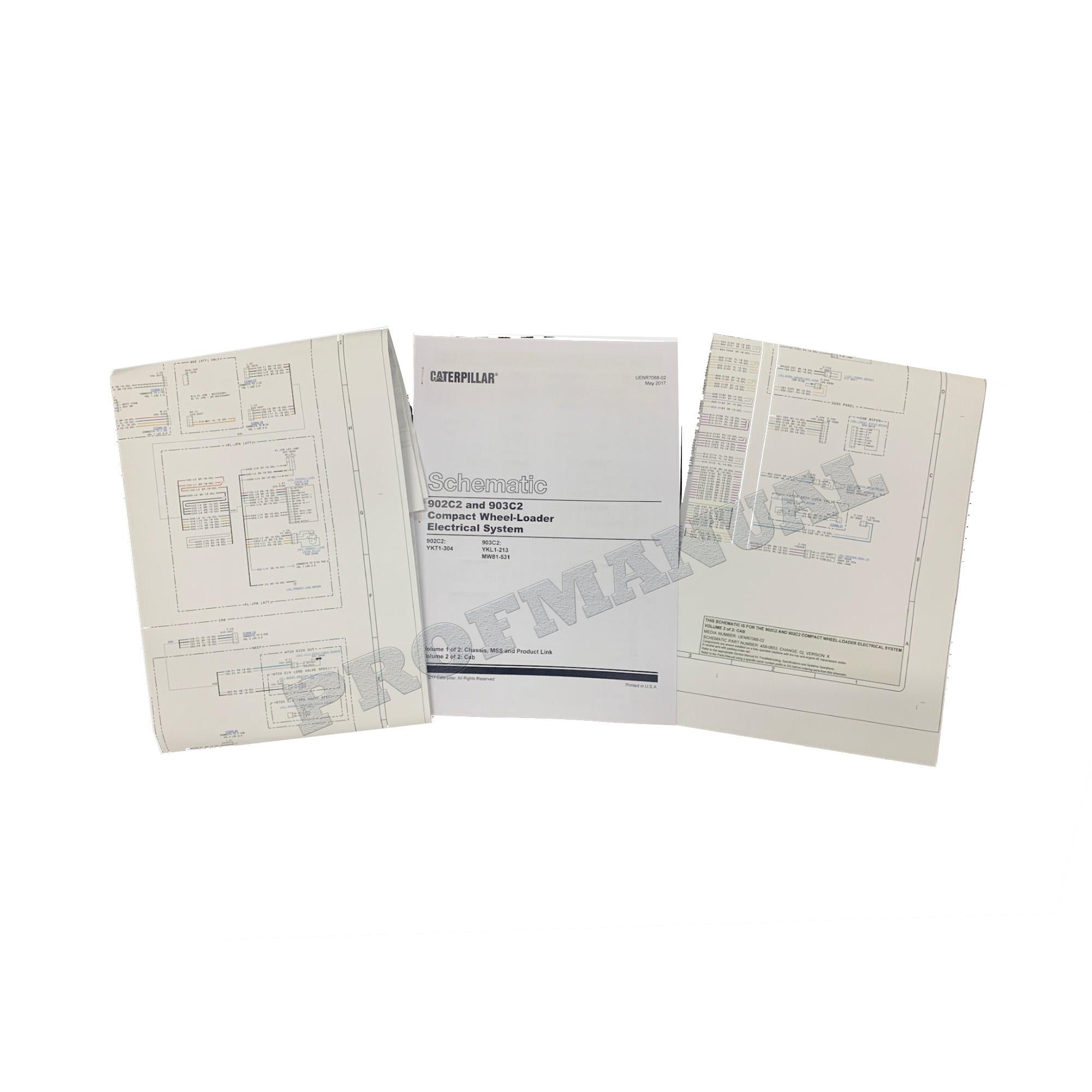 Manual de servicio completo de la CARGADORA DE RUEDAS COMPACTA Caterpillar 903C2 *Enviar número de serie