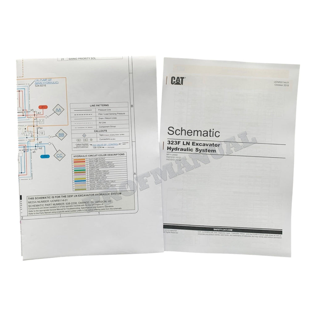 Caterpillar 323F SA EXCAVATOR Full Service Manual SN FA21-UP *Send serial number