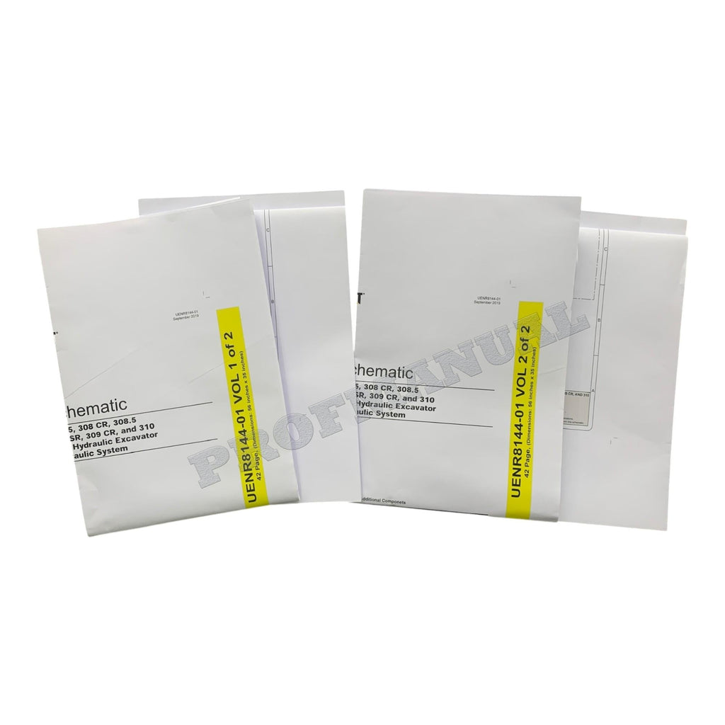 Manual de servicio completo de la excavadora Caterpillar 308 CR 12 libros + 2 hojas *Enviar número de serie