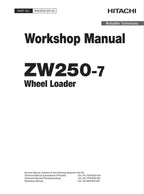 Hitachi ZW250-7 Wheel Loader Workshop Manual